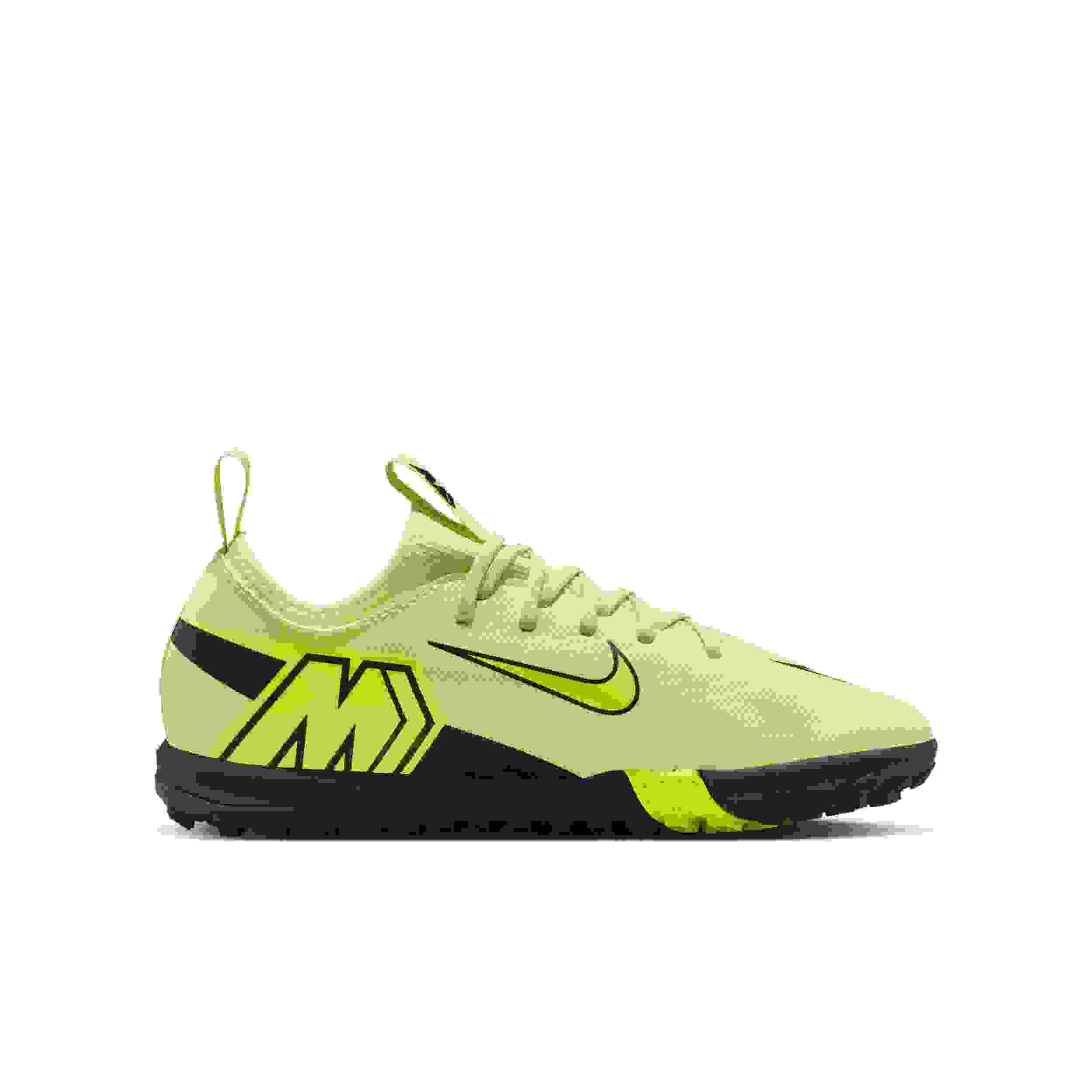Nike Jr. Mercurial Vapor 16 Academy Turf Grade School Kids' "Limelight/Crimson/Volt" Soccer Shoe